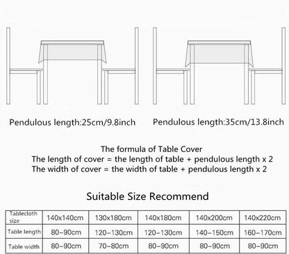 Bringsine Classic Rectangular Cotton Linen Table Cloth, Black Check Vintage Dinner Picnic Deco (36 X 36 Inch)