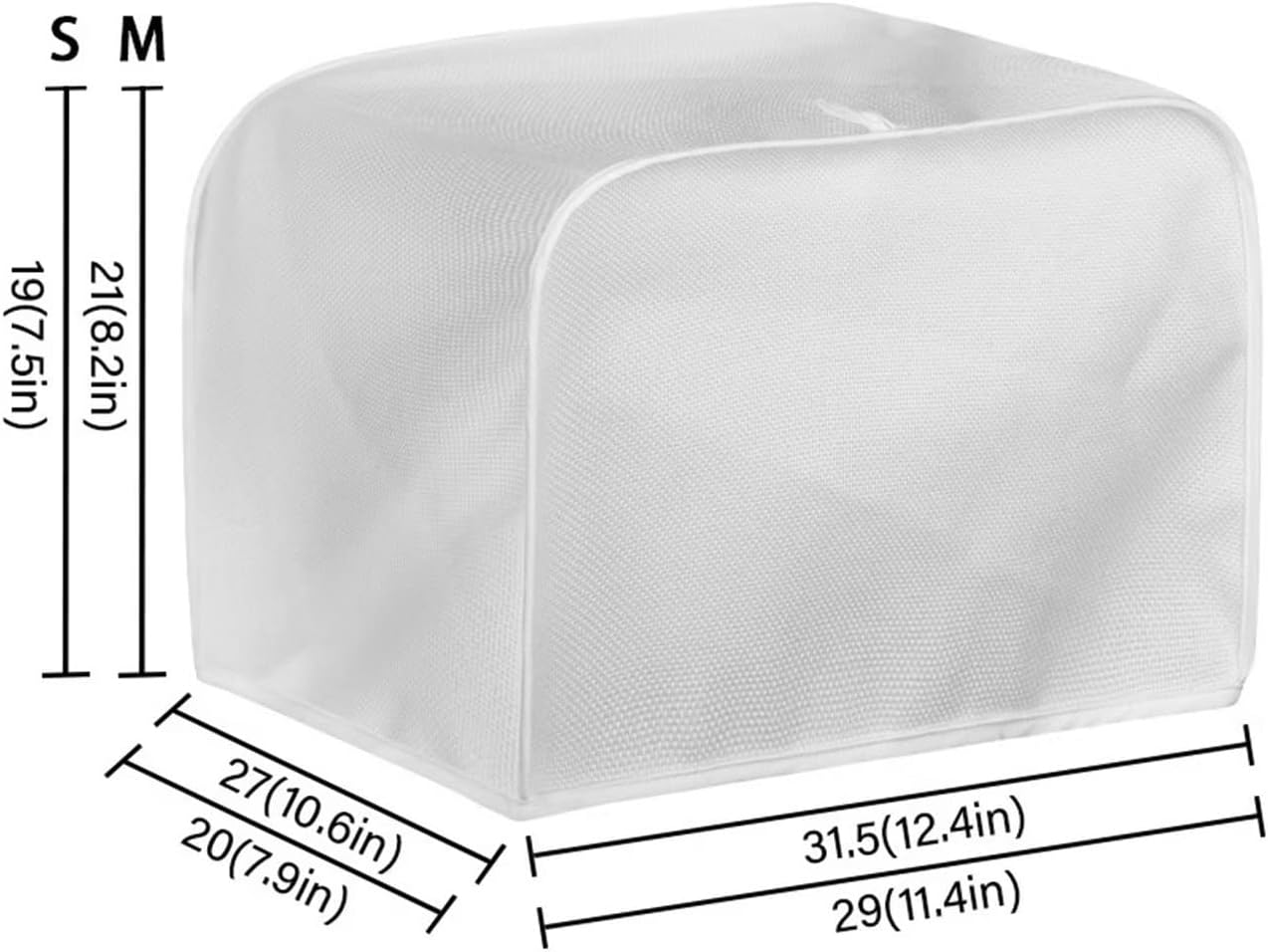 chaqlin Toaster Covers 4 Slice Wide Slot, Brown Cute Toast Print, Machine Washable Bread Maker Cover