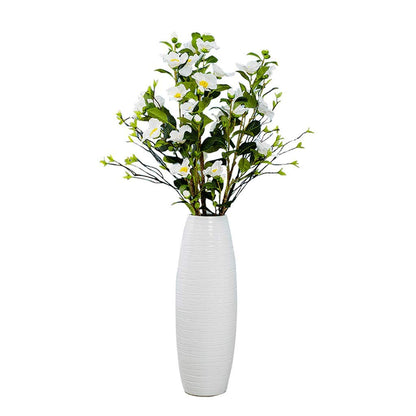 SDdPulse Floor Vase Ceramic Handcrafted Gifts Decoration Porch Living Room Flower Arrangement 60cm*13cm*13cm,
