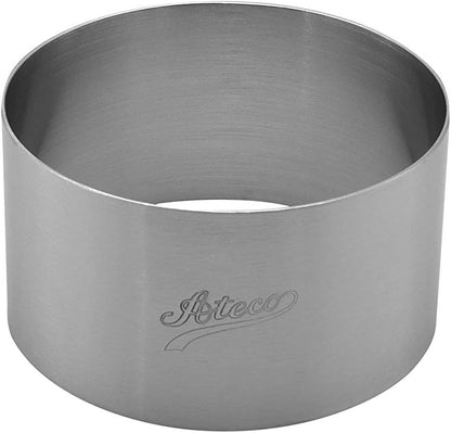 Ateco Round Cake Ring Dessert Mold, Stainless Steel, 1.75" High x 3.125" Diameter