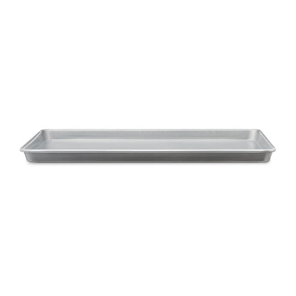 Amazon Basics Ceramic Nonstick Baking Sheets & Cooling Rack Set, Dishwasher Safe, Oven Safe, Half Sheet Size, Gray, 2-Pack