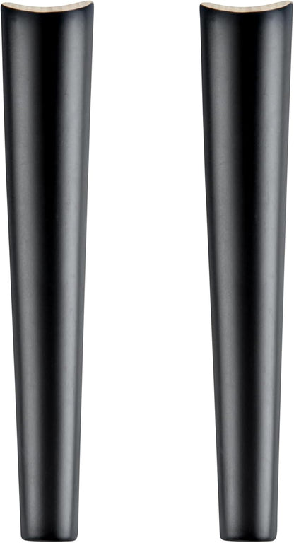 Restaurantware Bambuddha 9.8 Inch Bamboo Serving Set, 2-Piece Black Bamboo Salad Server Set with Heavy-duty Tongs