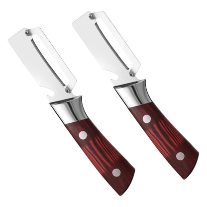 2pcs Handheld Multi-Functional Vegetable Peelers with Bottle Opener,Stainless Steel Multifunctional Fruit and Vegetable Peeler Hand Held Kitchen Tool for Apple Potato Sugar Cane
