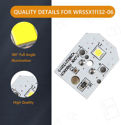 WR55X11132 Refrigerator LED Light Replacement Part by Gattaidar Compatible with GE Refrigerator WR55X26486 WR55X30602