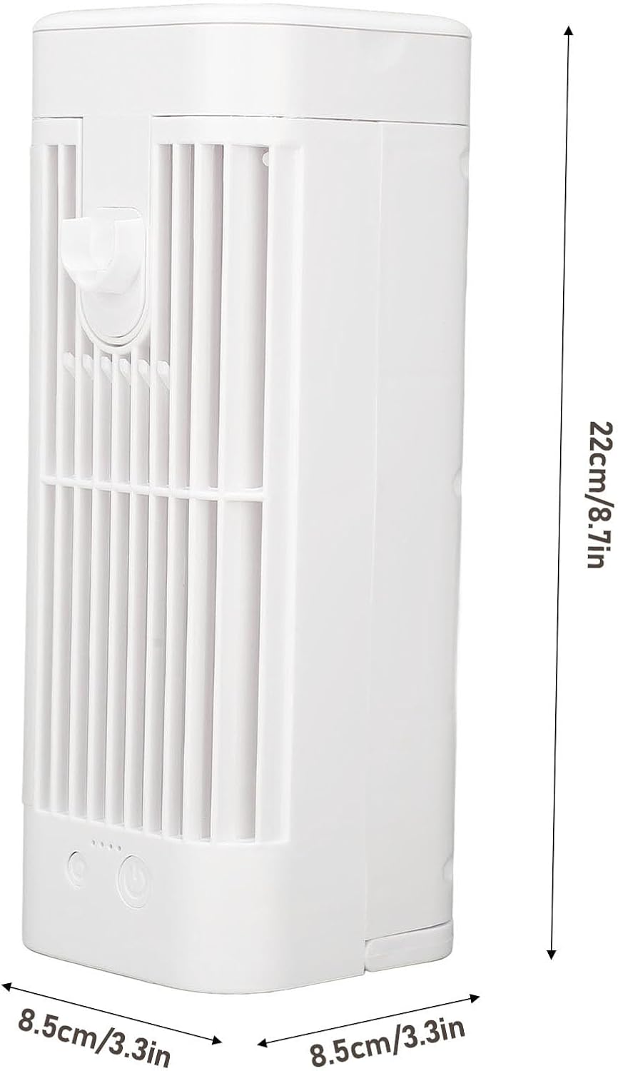Portable Air Conditioner with 3 Speed Dual Fans, Evaporative Air Cooler for Room Bedroom, 120mL Water