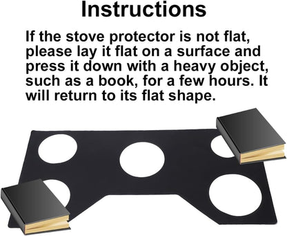 Compatible with GE 30 Inch Gas Range Protectors, Non-Stick Stove Protector, Washable Liner for JGP5030