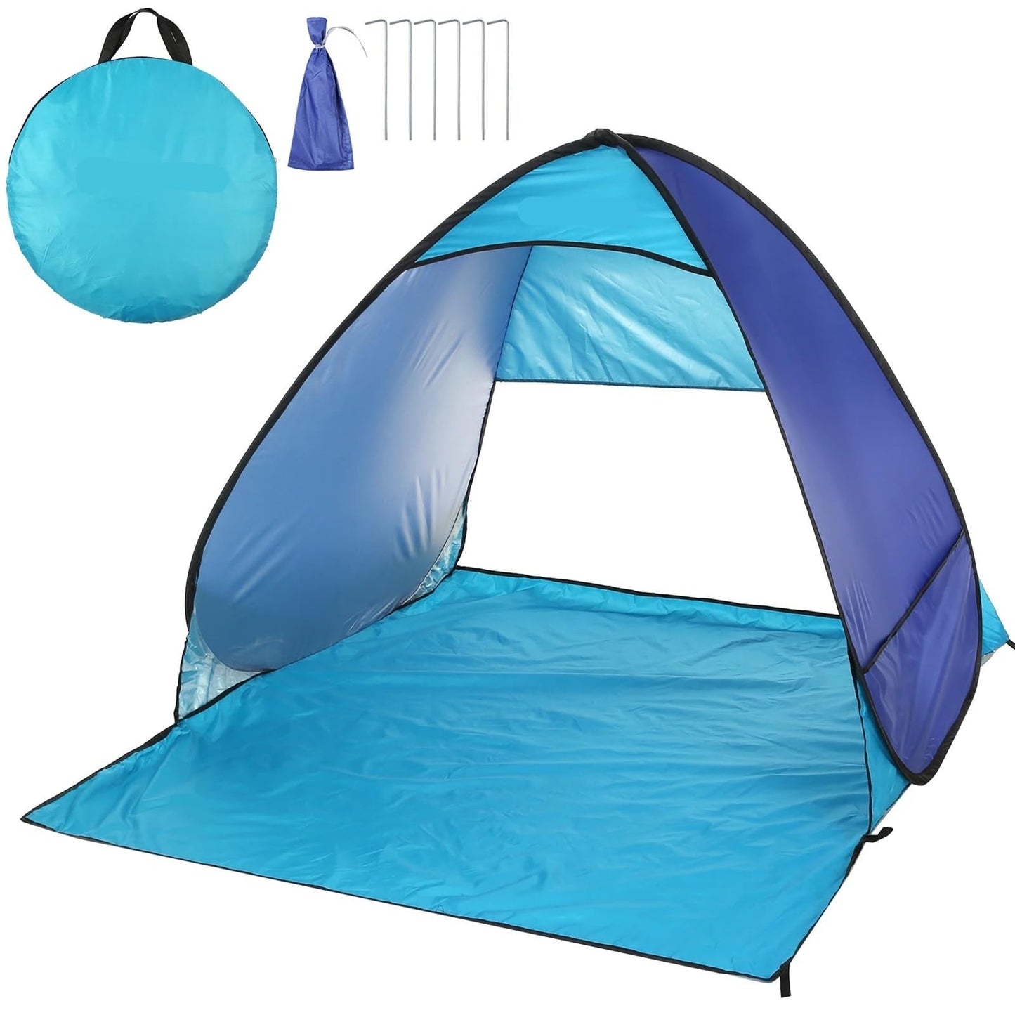 HYUIO Pop Up Tents Automatic Instant Pop Up Beach Tent Lightweight Outdoor Beach Shade Sun Shelter Tent Canopy Cabana with Carry Bag Adult Pop Up Tent