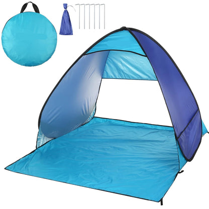HYUIO Pop Up Tents Automatic Instant Pop Up Beach Tent Lightweight Outdoor Beach Shade Sun Shelter Tent Canopy Cabana with Carry Bag Adult Pop Up Tent