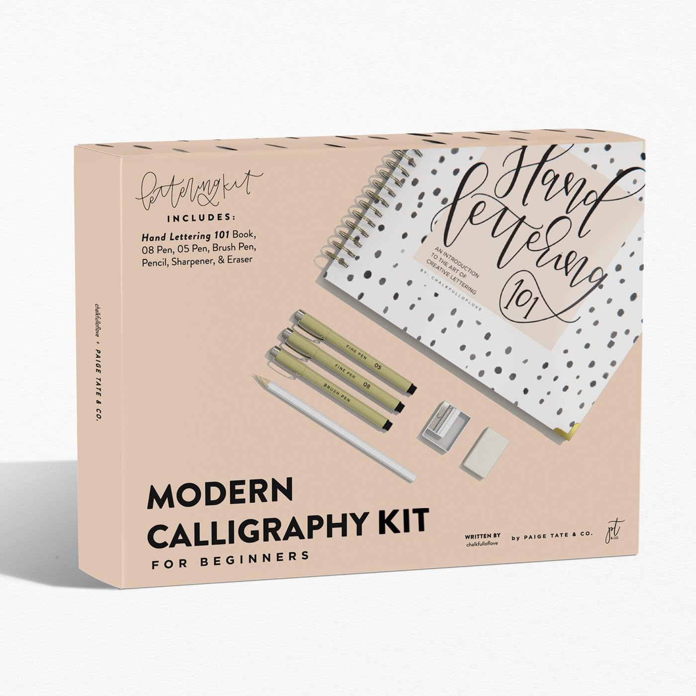 Modern Calligraphy Kit for Beginners: A Creative Craft Kit for Adults featuring Hand Lettering 101 Book, Brush Pens, Calligraphy Pens, and More (Calligraphy Practice Book Series)