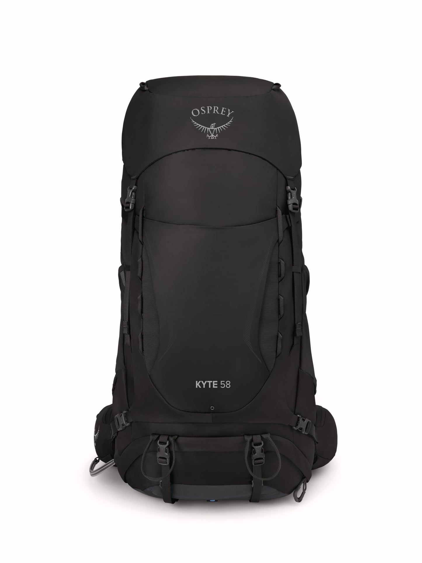 Osprey Kyte 58L Women's Backpacking Backpack with Hipbelt, Black, WM/L