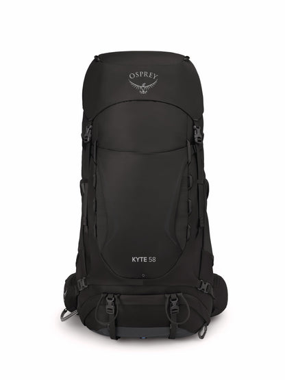 Osprey Kyte 58L Women's Backpacking Backpack with Hipbelt, Black, WM/L