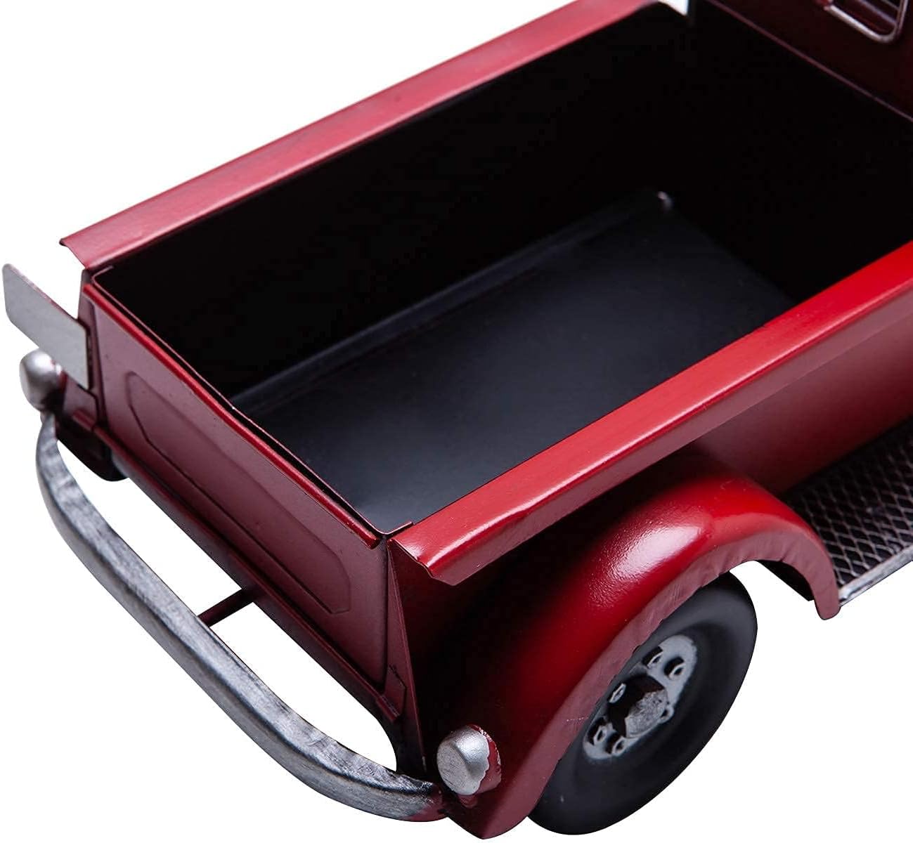 12'' SOFFEE DESIGN Iron Classic Red Truck Pick-up Model Collectible Vehicle Decoration, Collectible Figurine Home Dcor