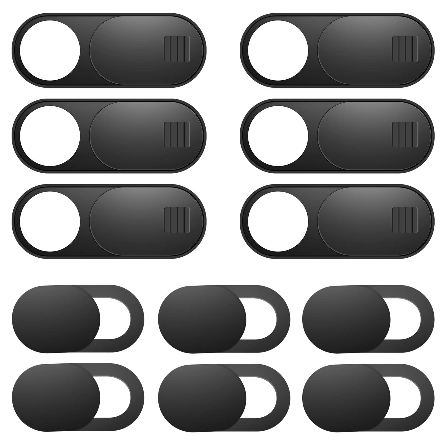 Laptop Camera Cover Slide, 12 Pack Webcam Cover, Phone Camera Cover, Ultra-Thin Computer Slide - Fits Most Laptop, Desktop, PC, Tablet, Smartphone to Protect Your Privacy and Security