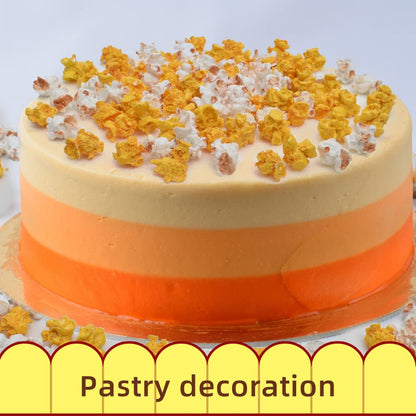 Hagao Fake Popcorn Miniature Resin Food Figurines Cute Slime Charms Handicraft Accessories for DIY Dollhouse Kitchen 60 pcs