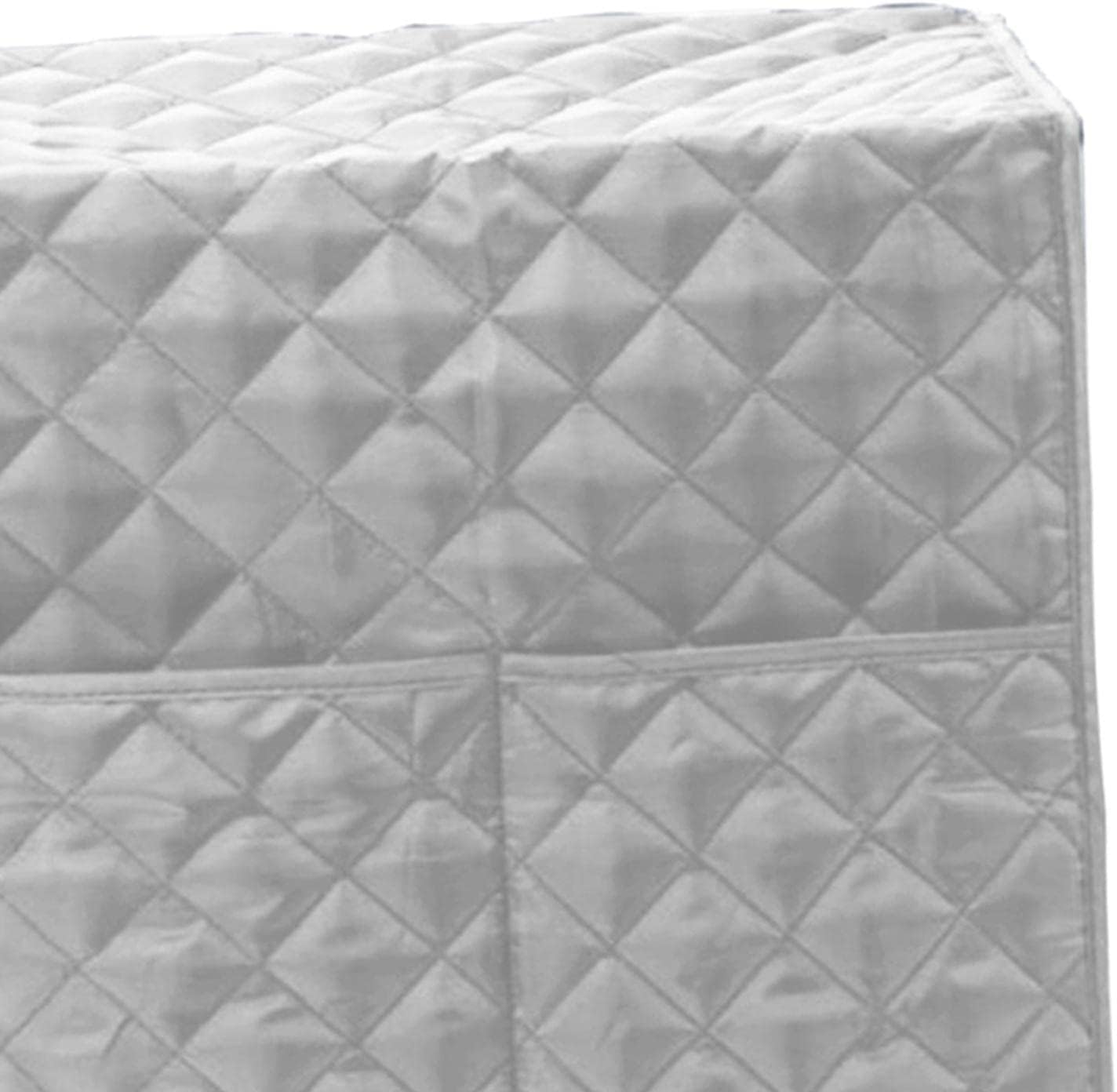 Espresso Machine Quilted Protective Cover, Washable Dust Cover for Kitchen Appliances, Grey Coffee Machine Cover