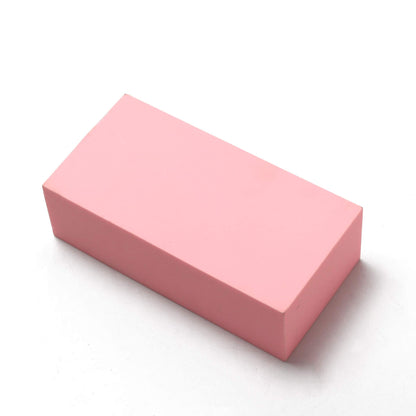 CNCTOPBAOS 4Pcs Pink Resin Board Sheet Instead of Wood for CNC Engraving Machine Cutting Wood Burning DIY Model/Mold Size 100x100x30mm and 50x100x30mm (4 Pieces)