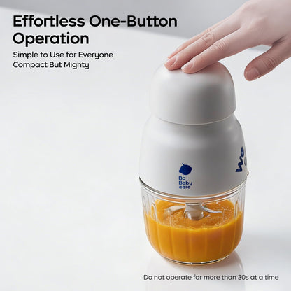 Bc Babycare Baby Food Maker-Glass Baby Puree blender for Fruit, Vegatable & Meat,Mini Food Processor for Potatoes, Grapes & Strawberries,White,10oz