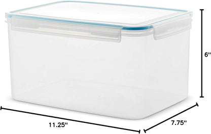 Komax Biokips Large Food Storage Containers, 35 Cup, BPA Free Airtight Bins with Lids