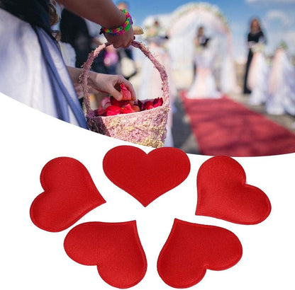 Heart Shape Decor, 500pcs/pack Red Heart Shape Petals Confetti Sponge Scatter for Wedding Party Decorations