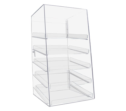 Acrylic Display Case 5 Layer Bakery Pastry Display Case Countertop Dessert Acrylic Display Shelf Donut Cookie Display Cabinet Plastic Case by Marketing Holders