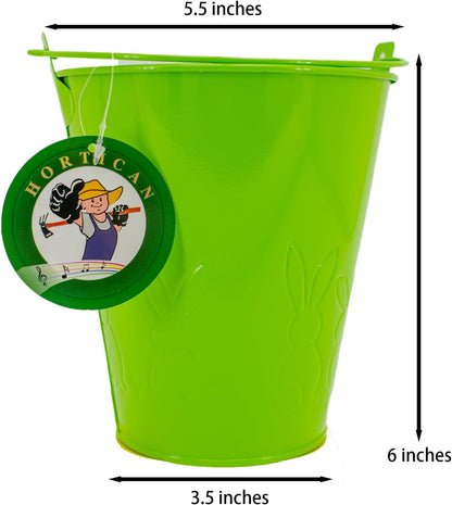 Colorful Small Metal Buckets, Medium Tin Pails, Ice Buckets, Galvanized Wedding Buckets, Party Snack Buckets, Flower