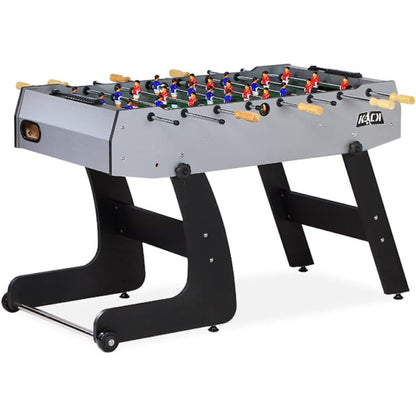 KICK Monarch 48" Folding Foosball Table (Gray) – Compact Indoor Game Table