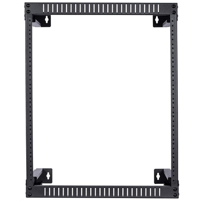 TECHTOO Wall Mount Rack 12U Adjustable Depth Open Frame 19Inch Server Equipment Rack Heavy Duty Patch Panel Bracket Network Equipment Rack (Adjustable 12U)