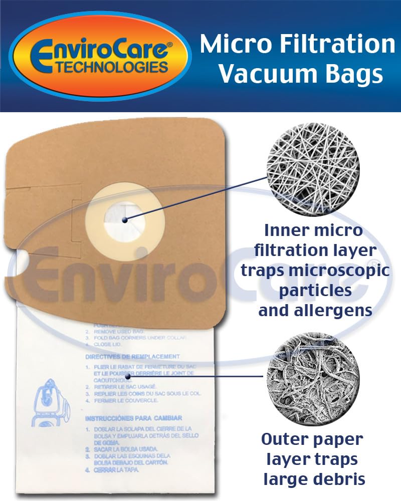 Eureka Style MM Envirocare Micro-Filtration Vacuum Bags - 9 Pack