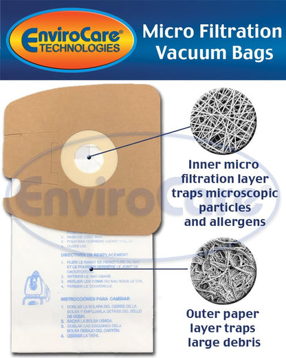 Eureka Style MM Envirocare Micro-Filtration Vacuum Bags - 9 Pack