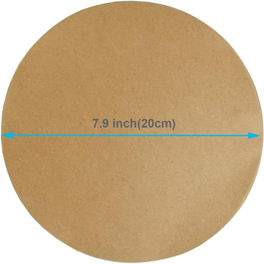 200pcs 8 Inch Parchment Paper Rounds - Unbleached Baking Paper for Air Fryer, Nonstick