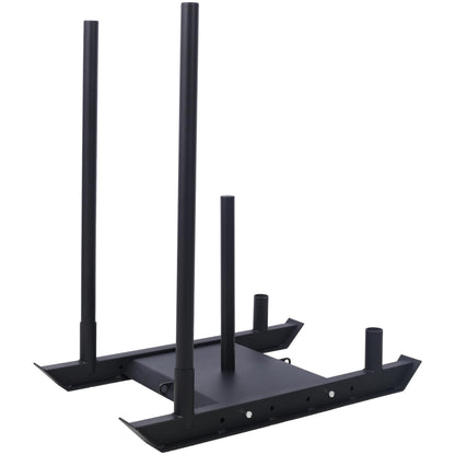 Amacv Weight Training Pull Sled, Fitness Strength Speed Training Sled, Steel Power Sled Workout Equipment for Athletic Exercise and Speed Improvement