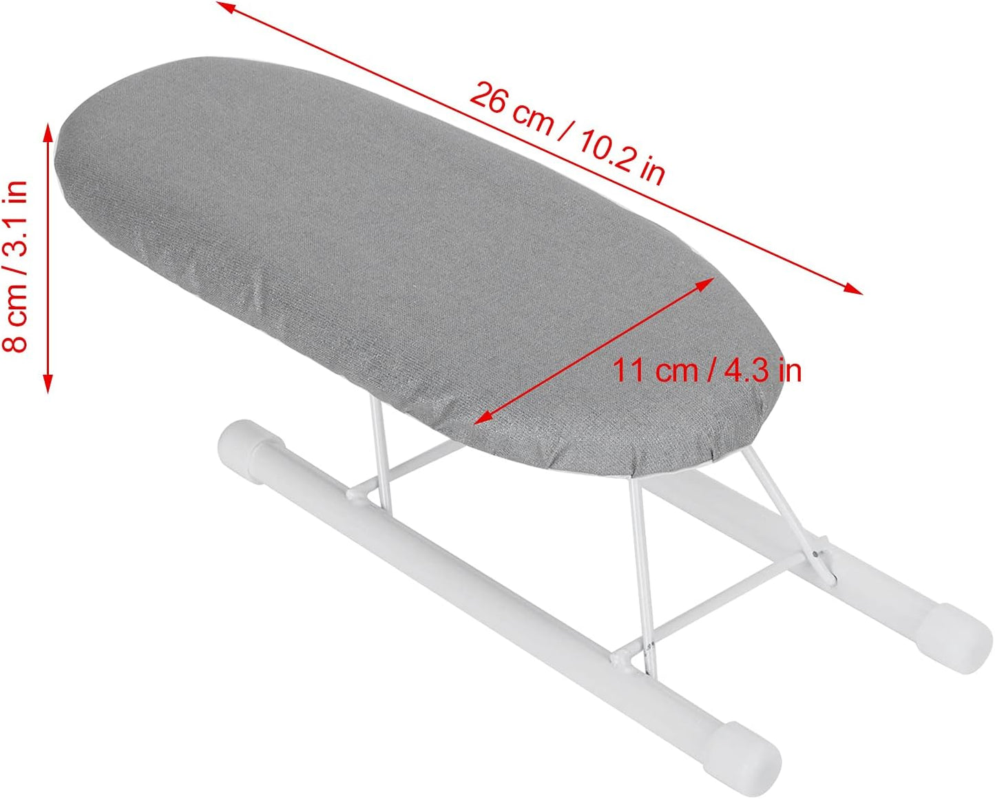 Tabletop Ironing Board with Folding Legs, Portable Mini Countertop Ironing Board, Extra Wide with Cotton Cover