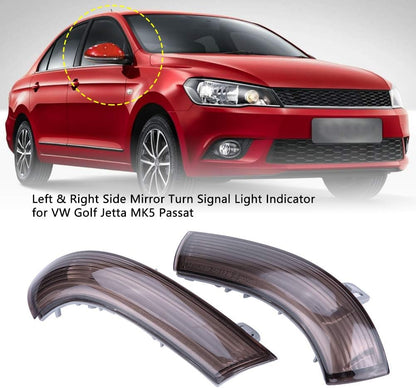 Estink Side Mirror Lamp Pair of Left & Right Turn Signal Light Indicator Replacement for VW Jetta
