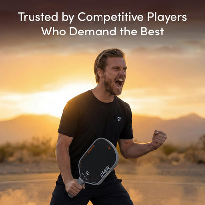 CRBN Pickleball - TruFoam Barrage 4 Pickleball Paddle - Hybrid AeroCurve - Carbon Fiber Pickleball Paddle - 100% Foam Floating Core Designed for Maximum Power, 14mm