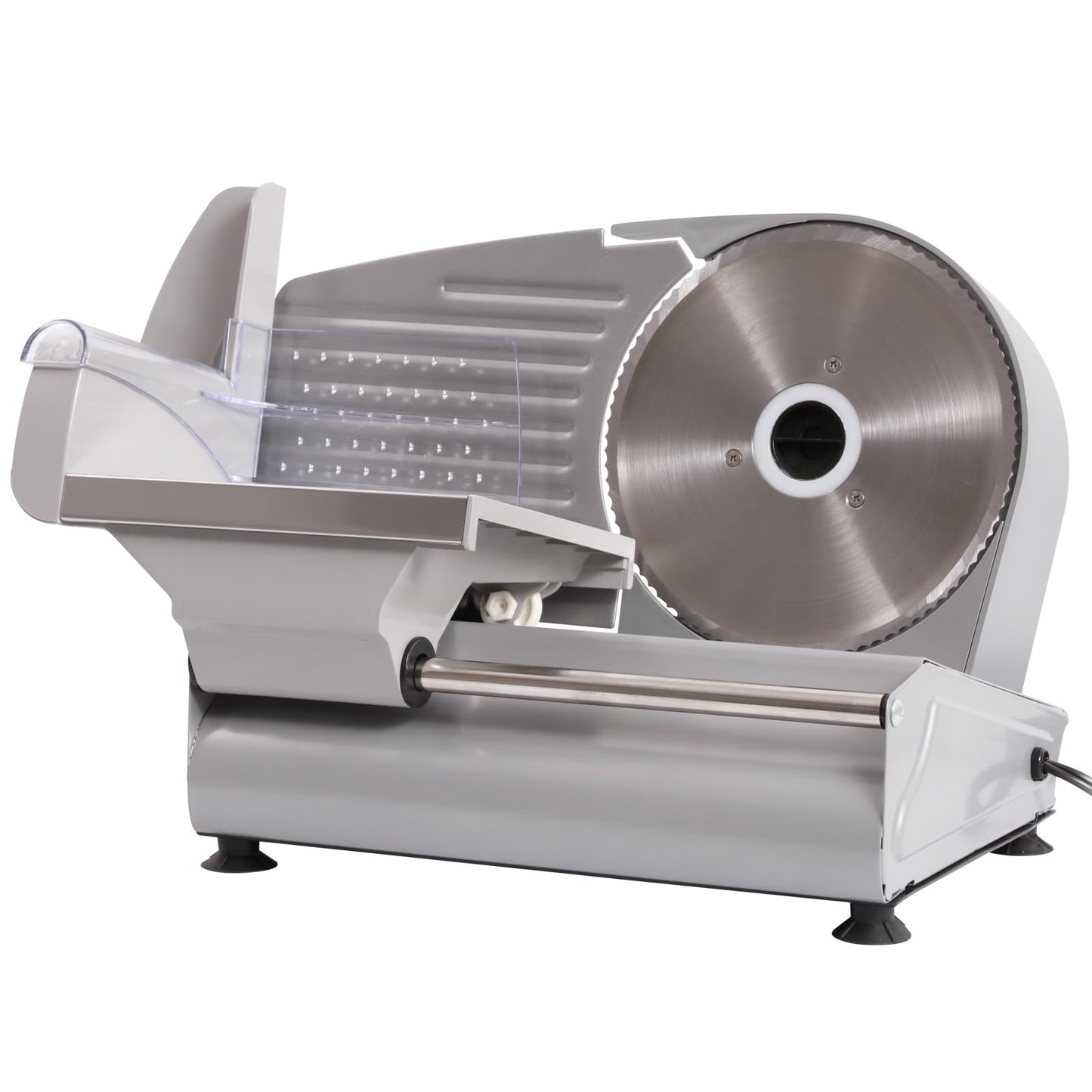 Electric Meat Slicer Machine for Home - Deli Food Slicer with 7.5" Stainless Steel Blade, 1-15mm Adjustable Thickness Meat Slicers for Home Use, Easy to Clean, Cuts Meat, Bread and Cheese(Silver)