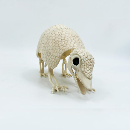 JUST FOR PARTY Armadillo Skeleton Halloween Decorations, 14"x4"x6.25", Rotatable Head and Openable Mouth, Resistant Plastic Armadillo for Fall Graveyard Haunted House Party Indoor and Outdoor Decor