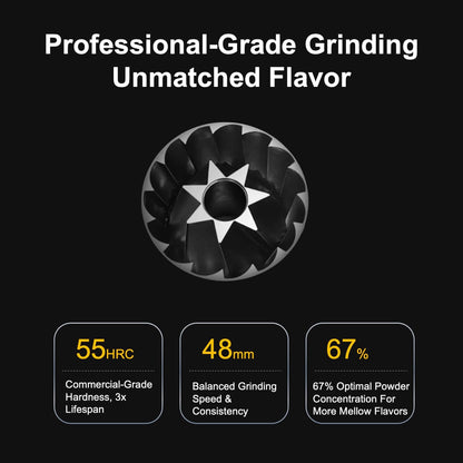 V4 Manual Coffee Grinder with Foldable Handle and External Adjustment, Espresso Drip Coffee Grinder with Aluminum Alloy Body & Stainless Steel Burr for Consistent Grind – Travel Camping Home Use