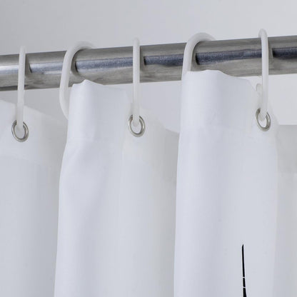 Waterproof Grey Tree Shower Curtain Fabric with Hooks, 72x72 INCH