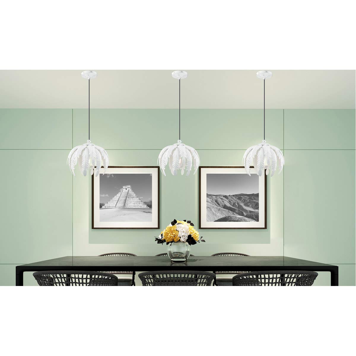 Livex Lighting 41231-60 Acanthus - One Light Mini Pendant, Antique White Finish with Antique White Metal Shade