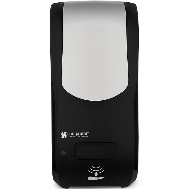 San Jamar Rely SH970BKSS Hybrid Foam Soap Dispenser, Black/Stainless Look