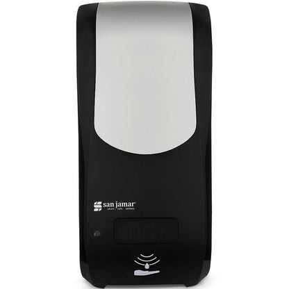 San Jamar Rely SH970BKSS Hybrid Foam Soap Dispenser, Black/Stainless Look