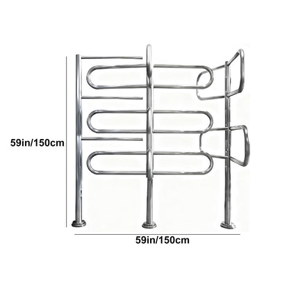 Manual Swing Gate, One-Way Push-in Rotating Barrier for Entrance Control in Supermarkets and Factories
