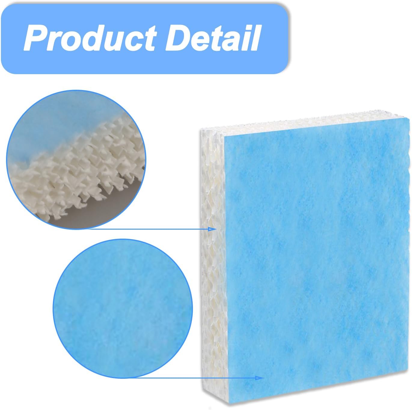 YUEFENG Humidifier Replacement Filter T for Honeywell Top Fill Humidifier HEV615 and HEV620, 6pcs