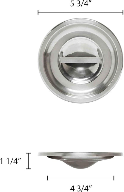 Excellante 2-Quart Stainless Steel Bain Marie Cover