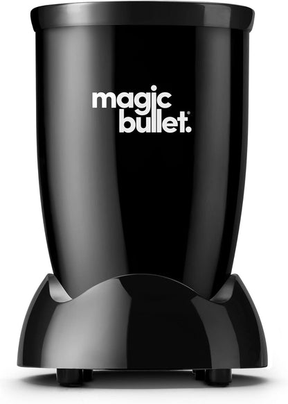 Magic Bullet Blender Set - 7-Piece 250W Blender & Food Processor with 2 Cups - Compact Design for Smoothies & Sauces - Silver