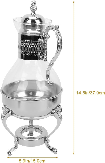 Gadpiparty Heated Coffee Pot, Turkish Coffee Machine, Ceramic Teapot, Glass Water Kettle
