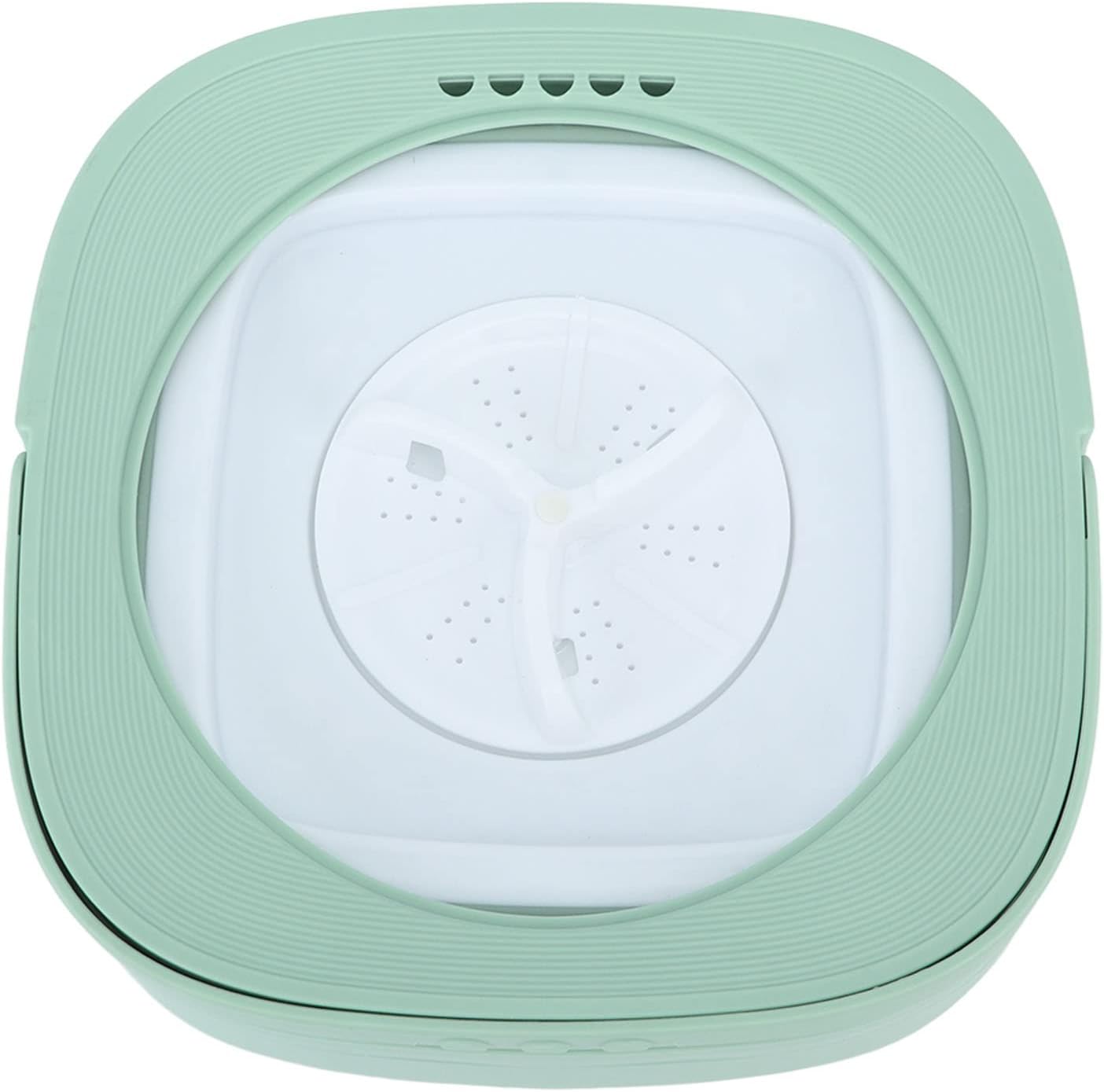TOPINCN Automatic Portable Foldable Washing Machine, Mini ABS US Plug 100-240V for Travel (Green)
