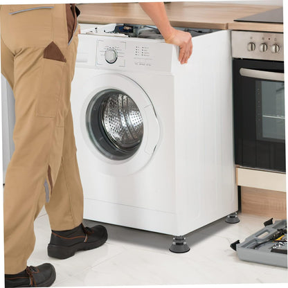 Laundry Pedestal 4 pcs Anti-Slip Heightening Feet Mat for Washer Dryer Foot Pads