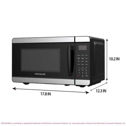 Frigidaire Countertop Microwave - Digital Control Panel - 6 Auto Cooking Settings - 10 Power Levels - Child Safety Lock - 0.7 Cu. Ft., Stainless Steel