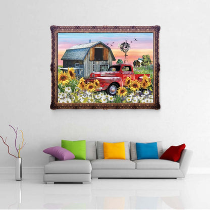 KTHOFCY 5D DIY Diamond Painting Kits for Adults Kids Farmhouse Full Drill Embroidery Cross Stitch Crystal Rhinestone Paintings Pictures Arts Wall Decor Painting Dots Kits 15.7X11.8 in